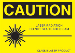 Class II Logotype (Caution) Label. 2 3/4" x 1 1/2"