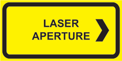 IEC Aperture Label (2"w x 1"h)
