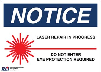 Magnetic Laser Repair Sign