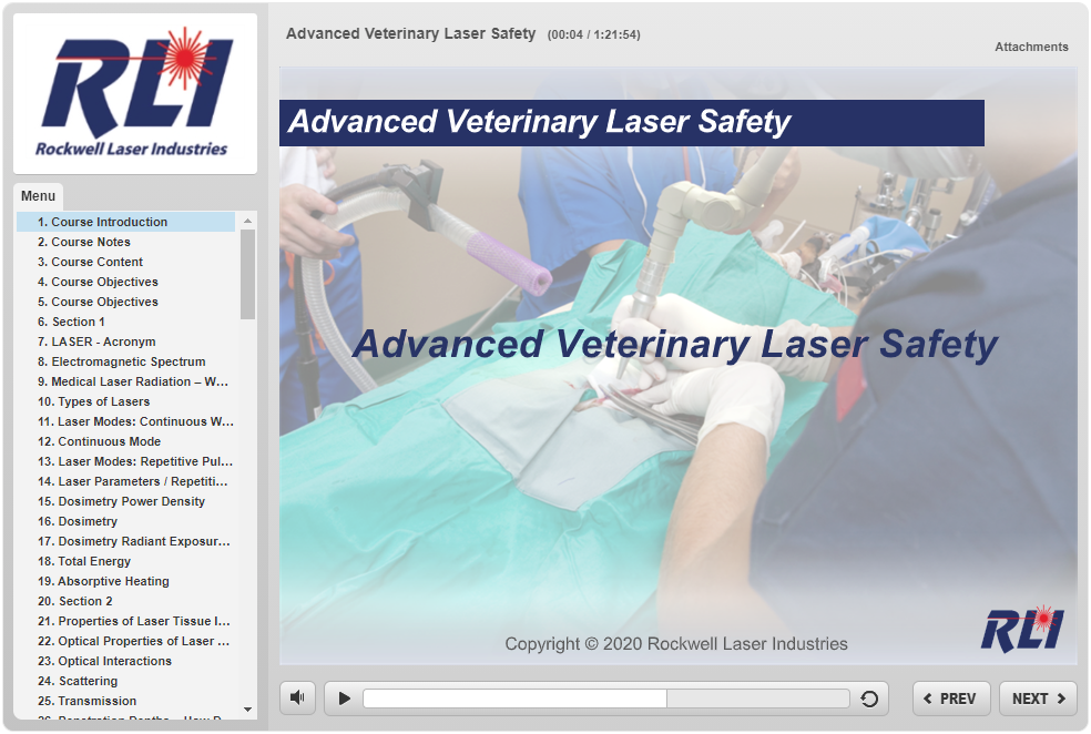 Advanced Veterinary Laser Safety