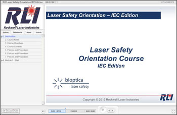 Laser Safety Orientation, IEC Edition