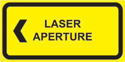 IEC Aperture Label (2"w x 1"h)