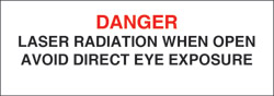Class IV Non-Interlocking Protective Housing Label (Laser Radiation) 3&quot; x 1&quot;