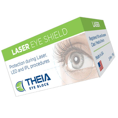 Theia Laser Eye Block (box of 25 pair) - Eye Shields for Laser Protection