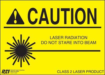 class 2 laser warning signs at rockwell laser industries class sign